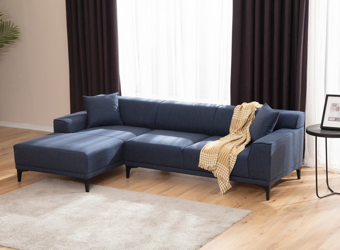 Atelier Del Sofa Petra L Corner - Azul Atelier Del Sofa Petra L Corner - Azul